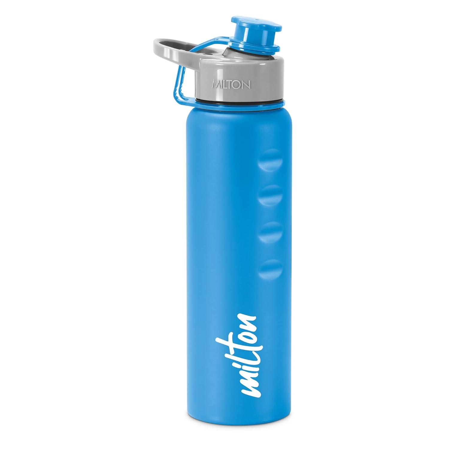 MILTON Gripper 1000 Stainless Steel Water Bottle, 920 ml, Blue | Leak Proof | Easy Grip | Light Weight | Easy to Carry